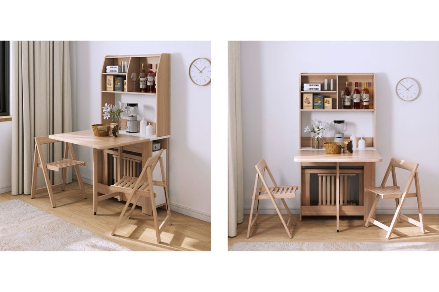 HANSON Foldable Dining Chair (Light Oak Colour)