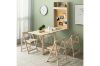 Picture of RYLER Wall Mounted Drop Down/Foldable Dining Table with Pushpin Board (Light Wooden Colour)