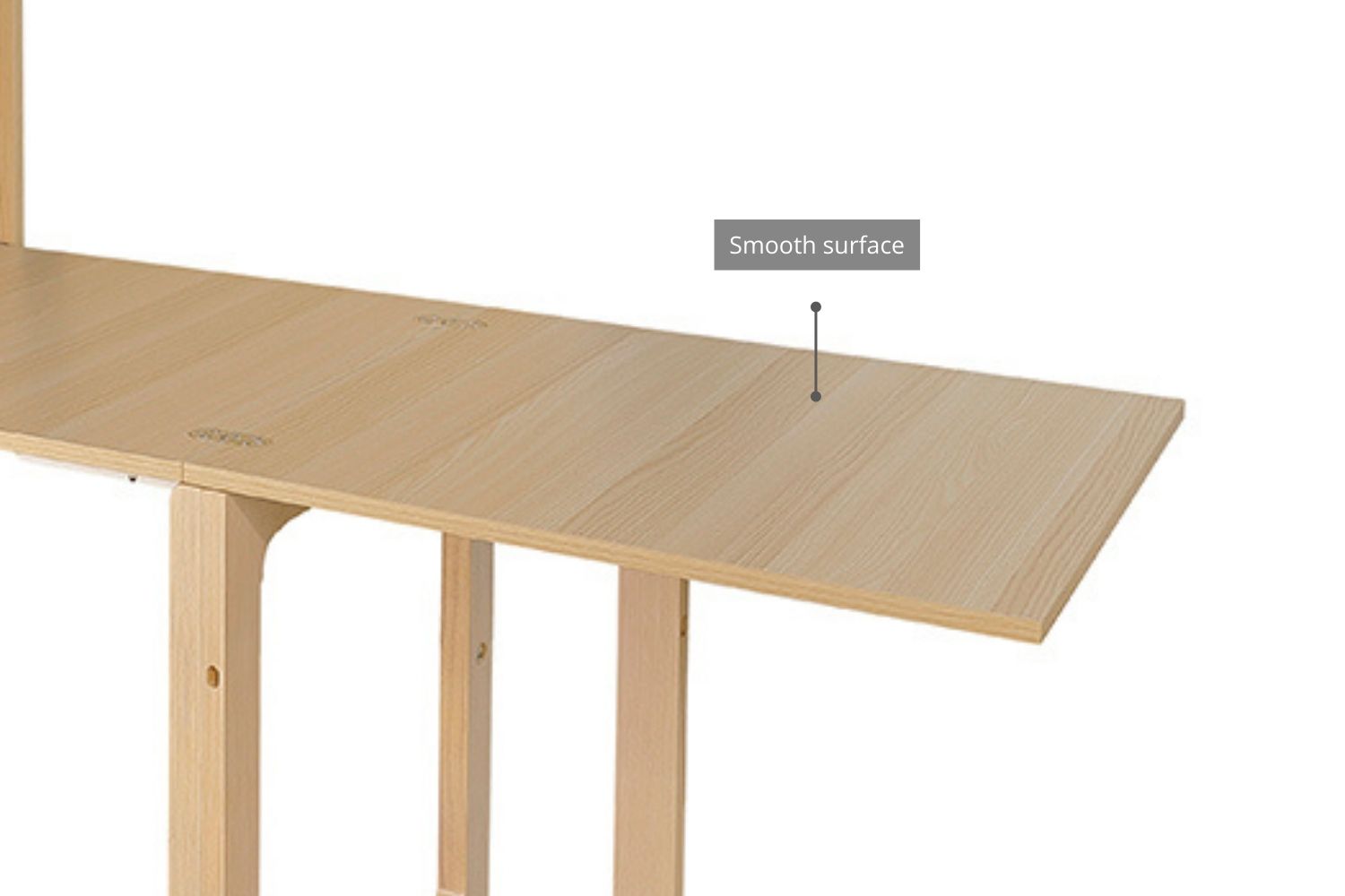 RYLER Wall Mounted Drop Down/Foldable Dining Table with Pushpin Board