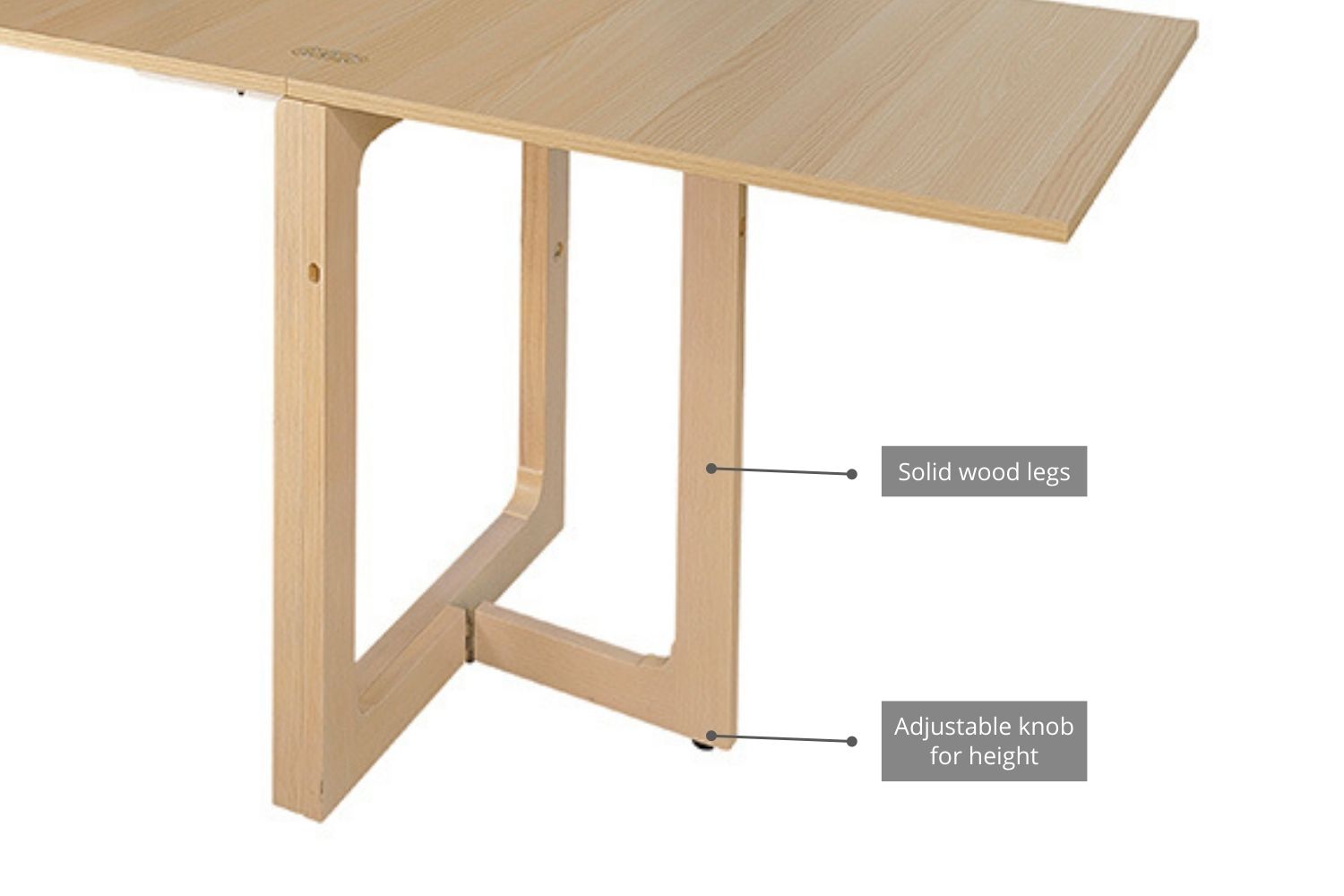 RYLER Wall Mounted Drop Down/Foldable Dining Table with Pushpin Board ...