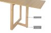 Picture of RYLER Wall Mounted Drop Down/Foldable Dining Table with Pushpin Board (Light Wooden Colour)