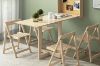 Picture of RYLER Wall Mounted Drop Down/Foldable Dining Table with Pushpin Board (Light Wooden Colour)