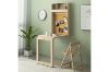 Picture of RYLER Wall Mounted Drop Down/Foldable Dining Table with Pushpin Board (Light Wooden Colour)