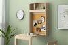 Picture of RYLER Wall Mounted Drop Down/Foldable Dining Table with Pushpin Board (Light Wooden Colour)