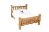 Picture of COTTAGE HILL Solid Pine Bed Frame in Queen Size (Antique Oak Colour)