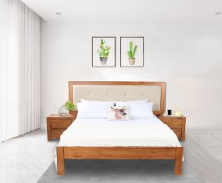 Picture of COOLMORE 3PC Queen Size Bedroom Combo (Solid Pine)