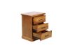 Picture of COTTAGE HILL Solid Pine 3-Drawer Bedside Table (Antique Oak Colour)