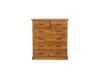 Picture of COTTAGE HILL Solid Pine 6-Drawer Tallboy (Antique Oak Colour)