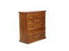 Picture of COTTAGE HILL Solid Pine 6-Drawer Tallboy (Antique Oak Colour)