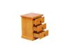 Picture of CANNINGTON Solid NZ Pine 3-Drawer Bedside Table (Maple Colour)