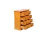 Picture of CANNINGTON Solid NZ Pine 5-Drawer Tallboy (Maple Colour)