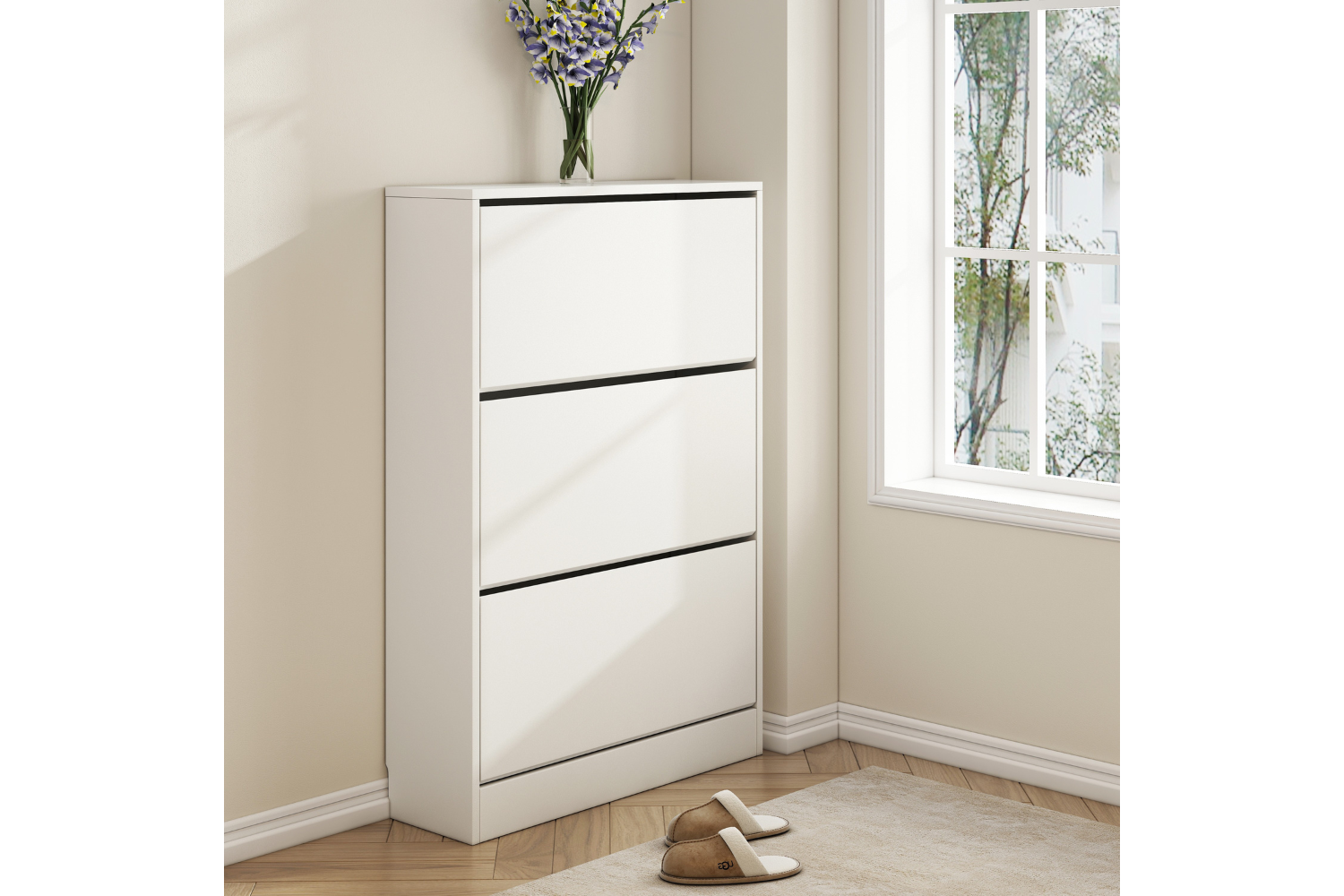 MARK 60/80 3Drawer Shoe (Matt White)