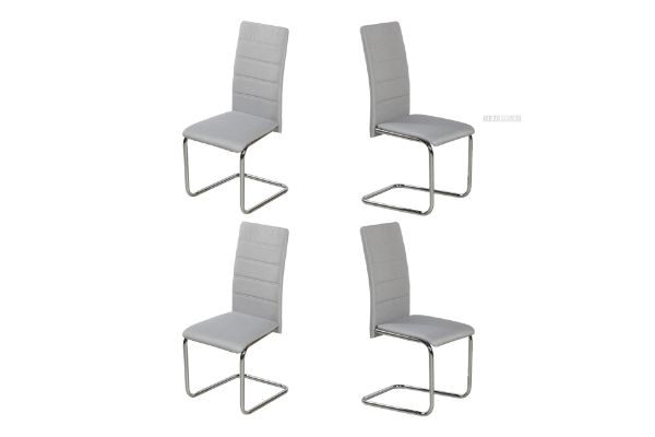 Picture of LAURENS Dining Chair (Light Grey) -  4 Chairs in 1 Carton