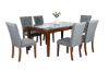 Picture of SOMMERFORD Tufted Fabric Upholstered Dining Chair (Dark Grey)