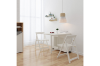 Picture of HANSON 120/140 5PC Butterfly/Foldable Dining Set (Matt White)