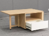 Picture of CELIA 60-140 BUTTERFLY/FOLDABLE Coffee Table (Light Oak or White Colour)