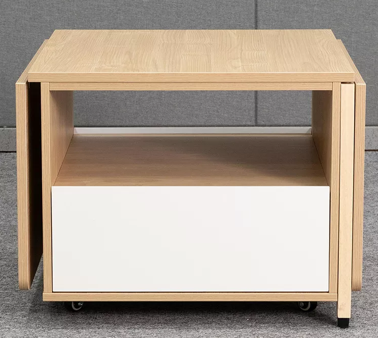 CELIA 60140 BUTTERFLY/FOLDABLE Coffee Table (Light Oak or White Colour)