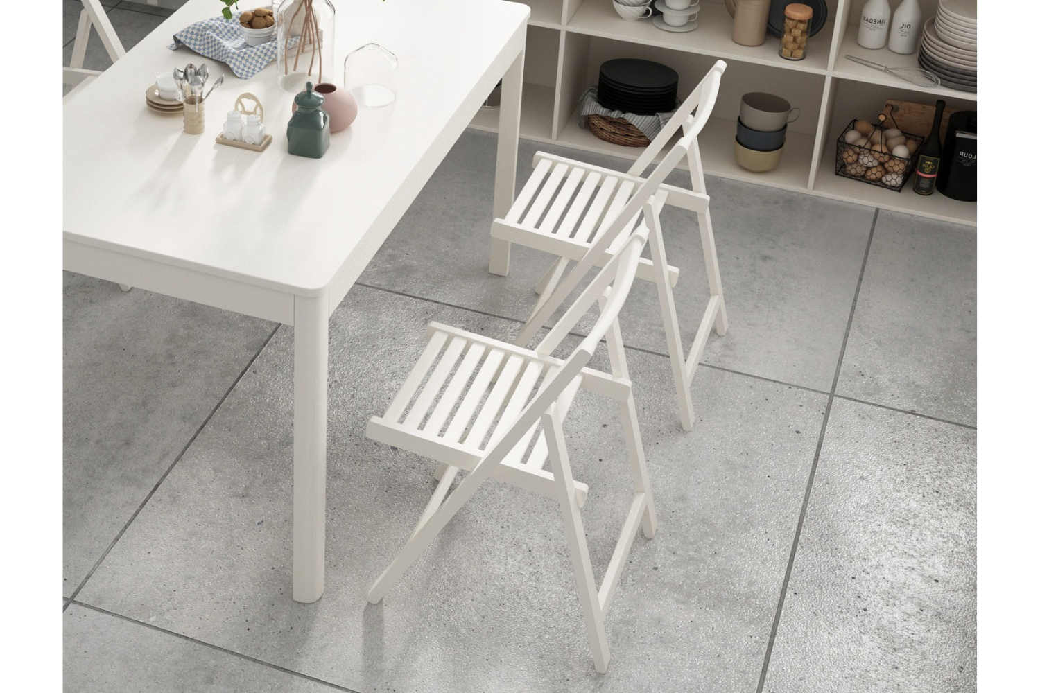 HANSON Foldable Dining Chair (White)