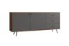 Picture of RIO 176 2 Door 3 Drawer Sideboard/Buffet (Solid Lacquer with Real Dark walnut veneer)