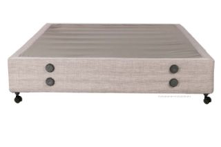 Picture of PRESTIGE Queen Bed Base (Sandstone) - Bed Base with Wheel Legs