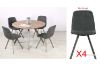 Picture of PLAZA 120 Round Dining Set (Dark Grey)