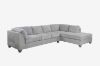 Picture of NEWTON Fabric Sectional Sofa (Light Grey) - Facing Left without Ottoman