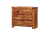 Picture of PHILIPPE 4 DRW Dressing Table with Mirror (Rustic Java Colour) - Dressing Table Only