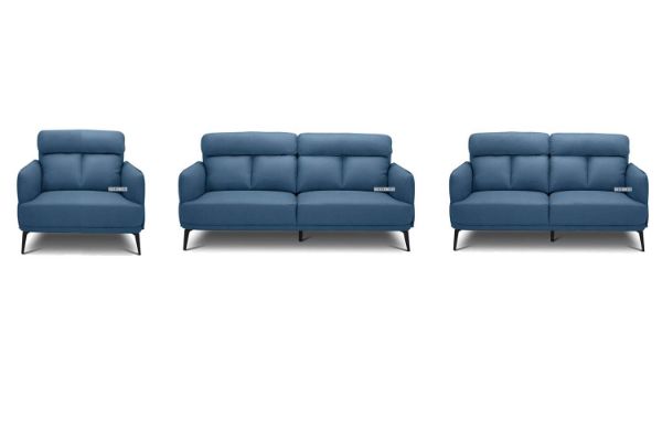 Picture of SIKORA 3+2+1 Fabric Sofa Range (Blue) - 3+2+1 Sofa Set