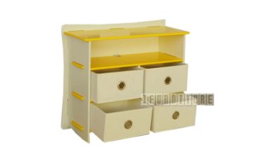 Picture of Legare Yellow Dressing Table in 3 Colour By Legaré *Tool Free -Without Mirror