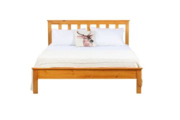 Picture of CANNINGTON Solid NZ Pine 3PC/4PC Bedroom Combo in Queen Size (Maple Colour)