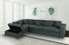 Picture of SCURO Sofa Bed + Ottoman with Storage (Dark Grey) - Facing Left