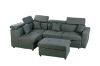 Picture of SCURO Sectional Sofa/Sofa Bed + Ottoman with Storage (Dark Grey)