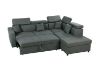 Picture of SCURO Sofa Bed + Ottoman with Storage (Dark Grey) - Facing Left