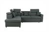 Picture of SCURO Sectional Sofa/Sofa Bed + Ottoman with Storage (Dark Grey)