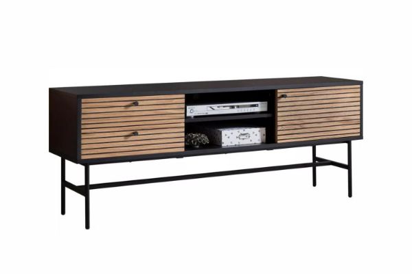 Picture of COLIN 150 TV Unit with Line Design (Black)