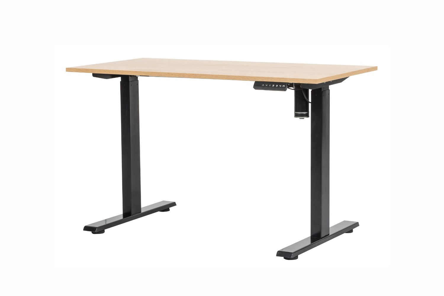 SUMMIT 120/160 Adjustable Height Desk (Oak Colour Top)