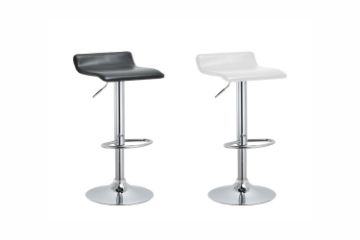 Picture of COSMO Adjustable Swivel Gas Lift Bar Stool (White) - 2 Stools in 1 Carton