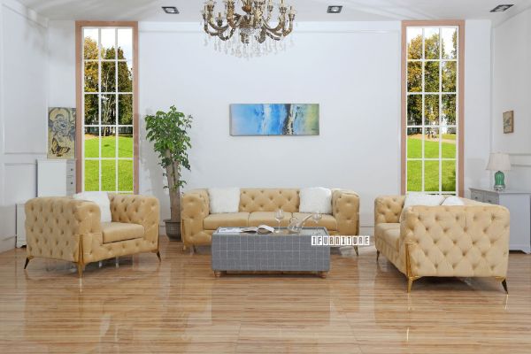 Picture of MANCHESTER Beige Sofa - 3+2+1 Set