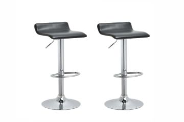 Picture of COSMO Adjustable Swivel Gas Lift Bar Stool (Black) - 2 Stools in 1 Carton