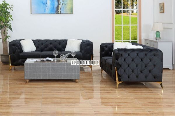 Picture of MANCHESTER Sofa (Black) - 3+2 Set