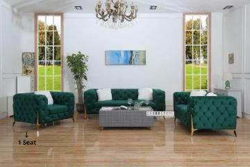 Picture of MANCHESTER 1 Seater Sofa/Armchair (Green)