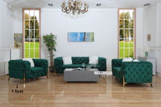 Picture of MANCHESTER Sofa (Green) - 1 Seat