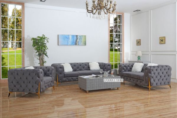 Picture of MANCHESTER Sofa (Grey) - 3+2+1 Set