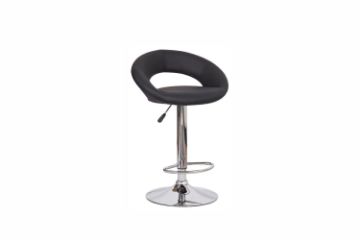 Picture of STANFORD Adjustable Swivel Gas Lift Bar Stool (Black/White/Red)