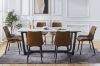 Picture of SUMBA 7PC Sintered Stone 1.8M Dining Set (Brown Chairs)