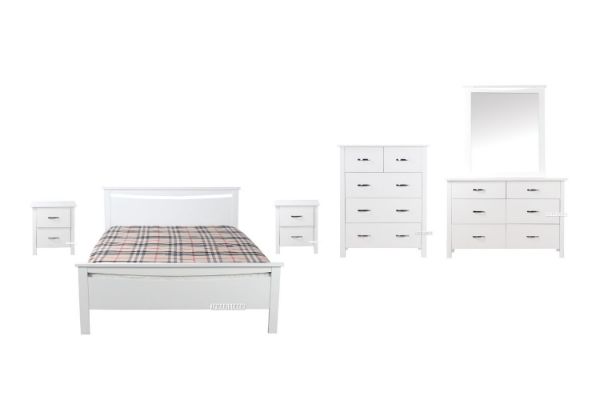 Picture of PORTLAND Bedroom Set in Queen/King Size (Cream)