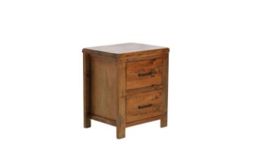 Picture of WOODLAND Bedside Table (Rustic Brown)