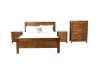 Picture of WOODLAND Bedroom Combo Set in Queen Size (Rustic Brown) - 5PC Combo Set