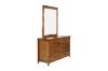 Picture of WOODLAND Bedroom Combo Set in Queen Size (Rustic Brown) - 5PC Combo Set