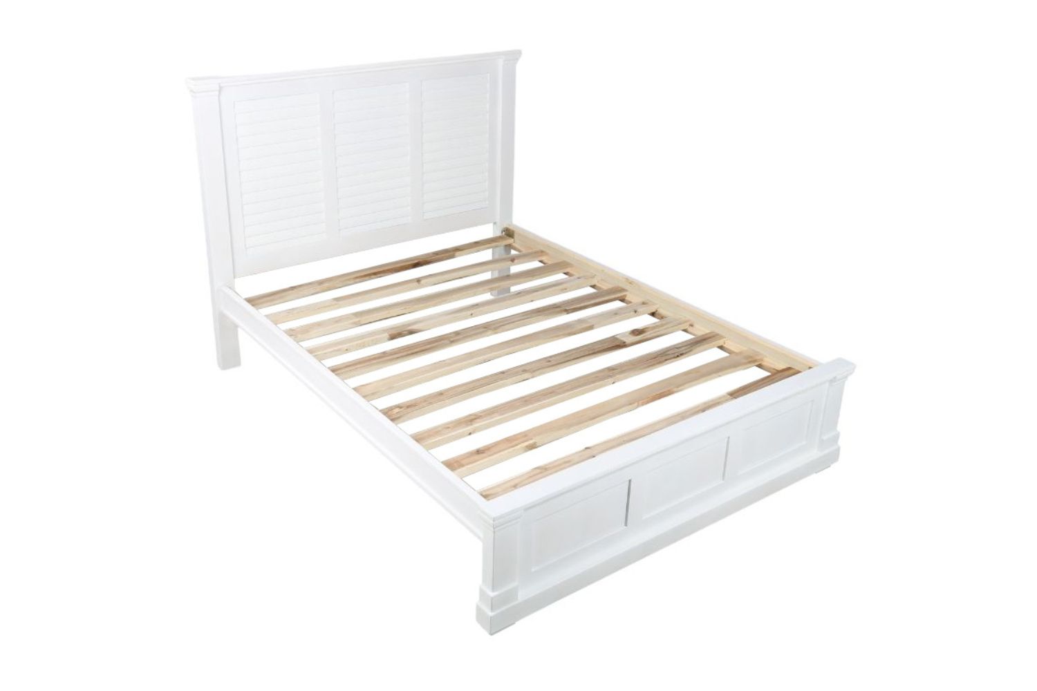 BICTON Bed Frame in Queen Size (White)